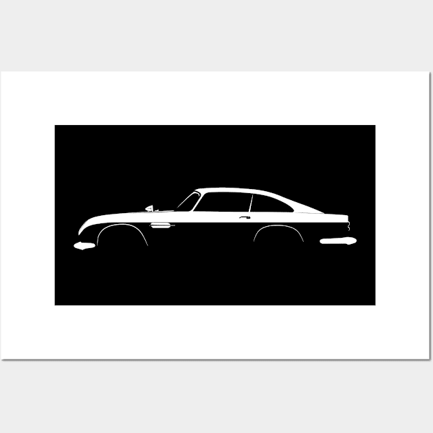 Aston Martin DB5 Silhouette Wall Art by Car-Silhouettes